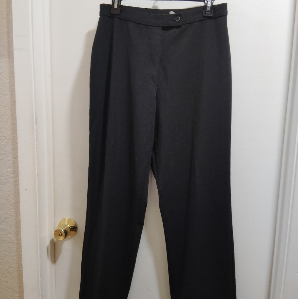 Investments Women's Black Fabric Dress Pants